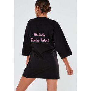 Missguided Black Tanning Top Loungewear T Shirt